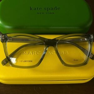 Marc Jacobs Clear Gray Square Eyeglasses